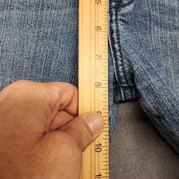 Abercrombie & Fitch Jeans Womens Size 10 Blue Low Rise Taper Stretch Casual - Picture 8 of 15